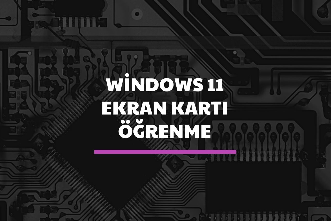 Windows 11 Ekran Kartı Öğrenme